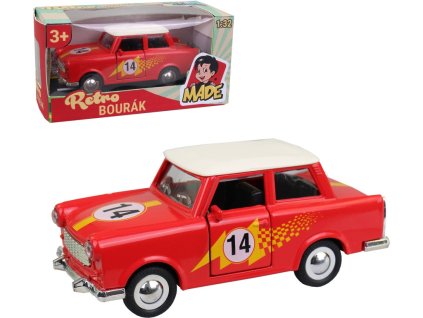 auto trabant cerveny 1