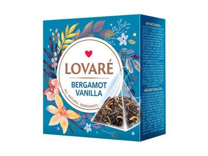 LOVARÉ Bergamot Vanilka 30g (15 pyramid, černý čaj)