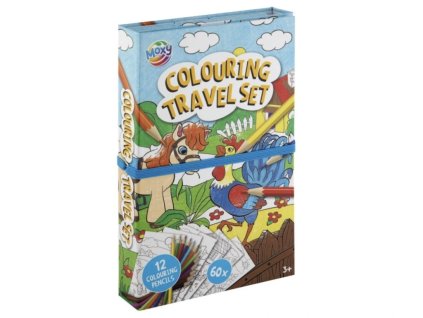 omalovanky set s pastelkami farma 1