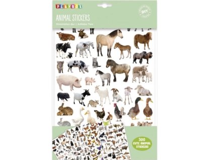 samolepky zvirata 300 ks 1