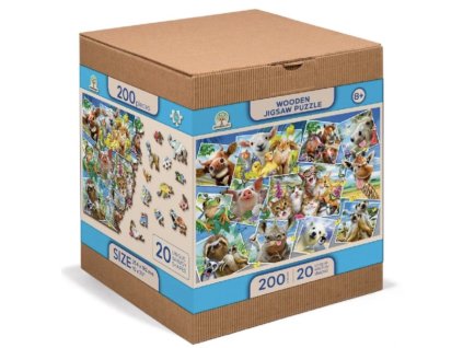 drevene puzzle pohlednice zvirat 1