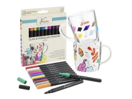 fixy na porcelan a sklo 12 ks 1