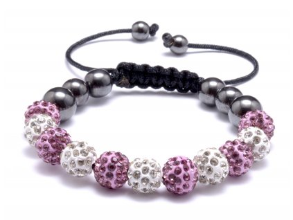 3085 lux shamballa naramok bielo fialovy n