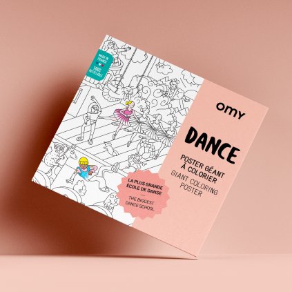 13898 velky omalovankovy plakat s tanecni tematikou