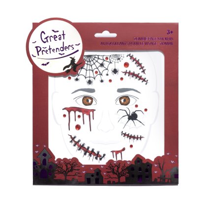 Zombie Face Sticker Sheet
