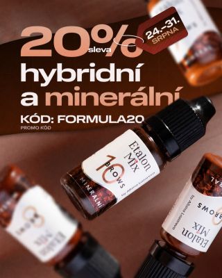 🔥 -20 % na hybridní a minerální pigmenty Etalon Mix! Je čas doplnit zásoby vašich oblíbených pigmentů na obočí 🤎 Pouze...