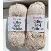 Cotton Gold Paillettes