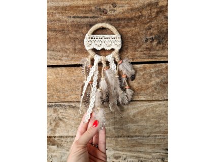 Malý lapač snů s krajkou