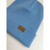 Pletená čepice modrá