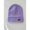 Pletená čepice fialová