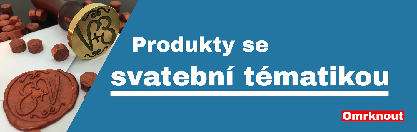 Nabízíme produkty se svatební tématikou - pečetící set, fotorámeček z břidlice