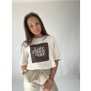 LateChocoLate tričko - béžové