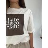 LateChocoLate tričko - béžové