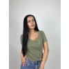 Dámske tričko MUMU - khaki
