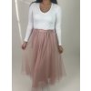 Dámska tylová  sukňa - ružová