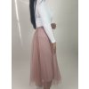 Dámska tylová  sukňa - ružová