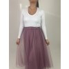 Dámska tylová  sukňa - orgovánová