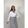 Dámska tylová  sukňa - sivá