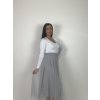 Dámska tylová  sukňa - sivá