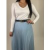 Dámska plisovaná sukňa - modrá