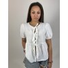 Blúzka s viazaním vpredu – Biela
