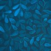 Teplákovina potisk modré listy