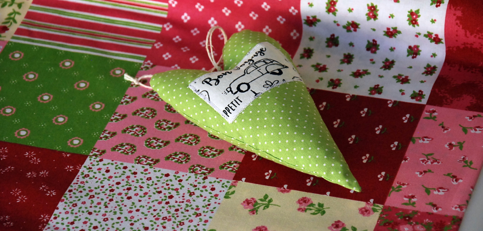 Bavlna patchwork růžová