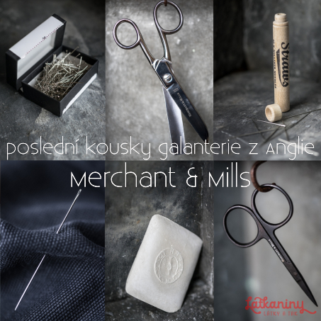 Poslední kousky galenterie z Anglie značky Merchant & Mills :o)