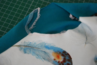   Nápady na šití ze zbytků úpletu - dětská noční košile 3