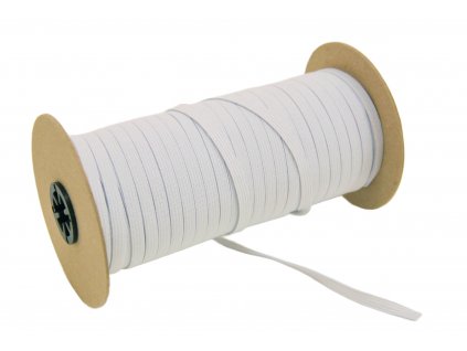 Pruženka plochá 7 mm, bílá