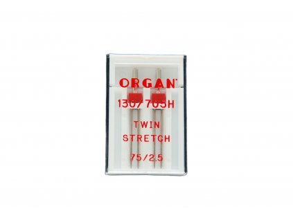 Dvojjehla strojová twin stretch ORGAN 2,5