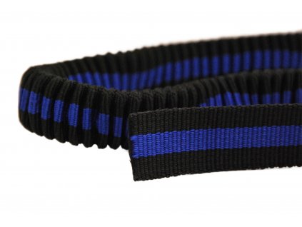 Popruh pružný na vodítko 25 mm, černomodrý (2)