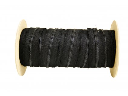 Zip spirálový metráž 6 mm, černý (1)
