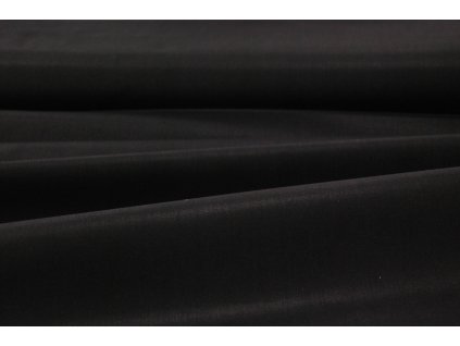 Bavlněné plátno jednobarevné, černá - zbytek látky