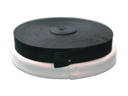 Pruženka lemovací půlená 19 mm, černá