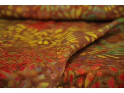 Viskóza batika, horčicová (2)