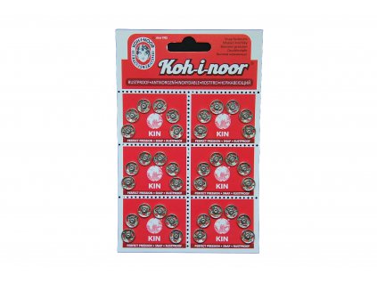 Patentky kovové vel. 2, 6 ks