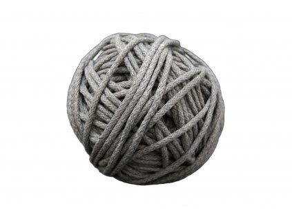 Provázek Macrame Braided, šedá