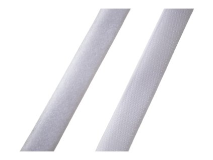 Suchý zip metráž 25 mm, bílý
