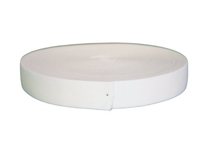 Guma plochá 30 mm, bílá