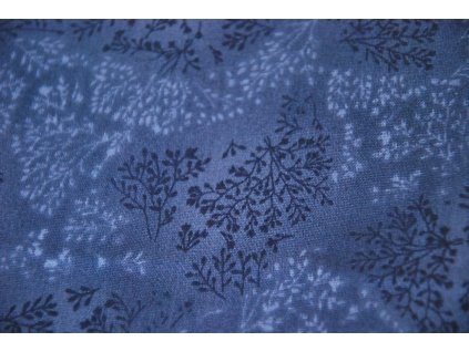 Bavlna větvičky, modrá (3)