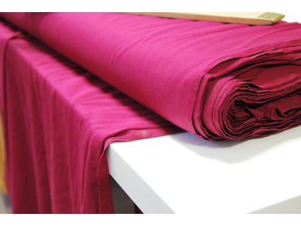 Bavlna úplet tmavě růžový (14)