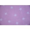 Látka hvězdy bílé, růžová