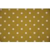 Látka s puntíky bílými, žlutá