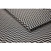 Látka geometrický vzor černobílý cikcak