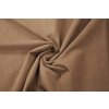 Manšestr strečový, světle hnědý - zbytek látky