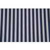 Bavlněné plátno modrý proužek, bílá