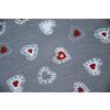 Bavlna se srdíčky na šedé (3)