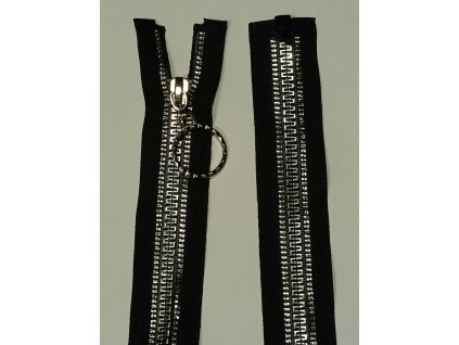 Zip stříbrná cesta Šířka 5 mm délka 50 cm