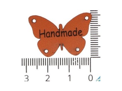 Štítek motýlek hnědý